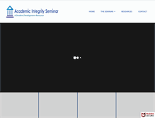 Tablet Screenshot of integrityseminar.org